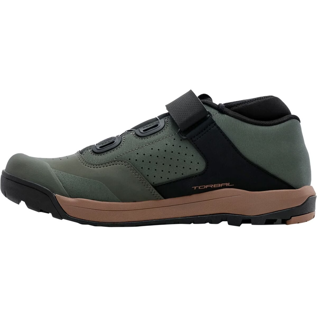 Shimano GE9 Mountain Bike Shoes EU 43 US Men 9 2-Bolt Boa OLIVE Trail E-Bike DH