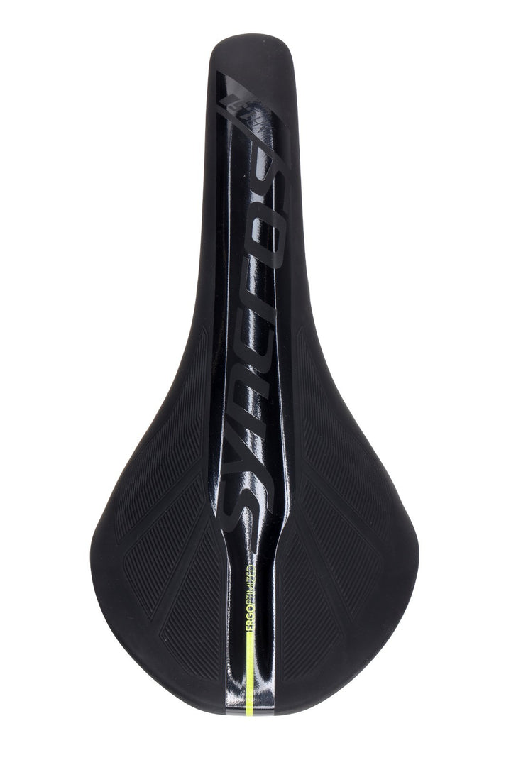 Syncros XR 1.5 Mountain Bike Saddle 132mm NARROW 7 x 7mm Ti Rail BLACK/YELLOW