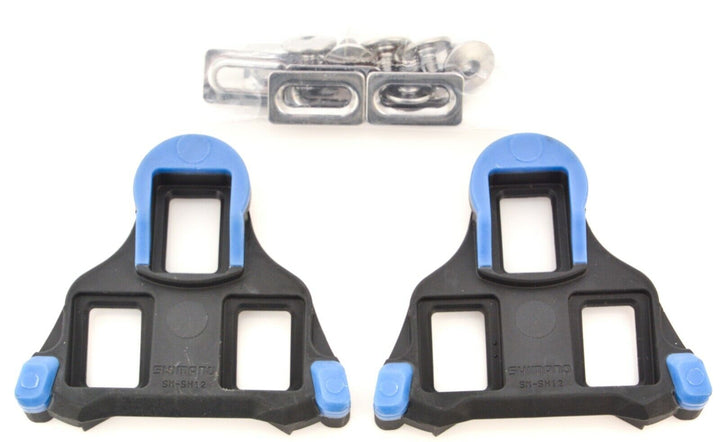 Shimano SM-SH12 SPD-SL 3 Bolt Road Bike Cleats BLUE 2º Float Road Bike Genuine