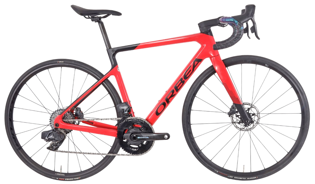 Orbea Orca M21e Team 2x 12s Carbon Disc Road Bike 51cm SRAM AXS Power Meter 2022