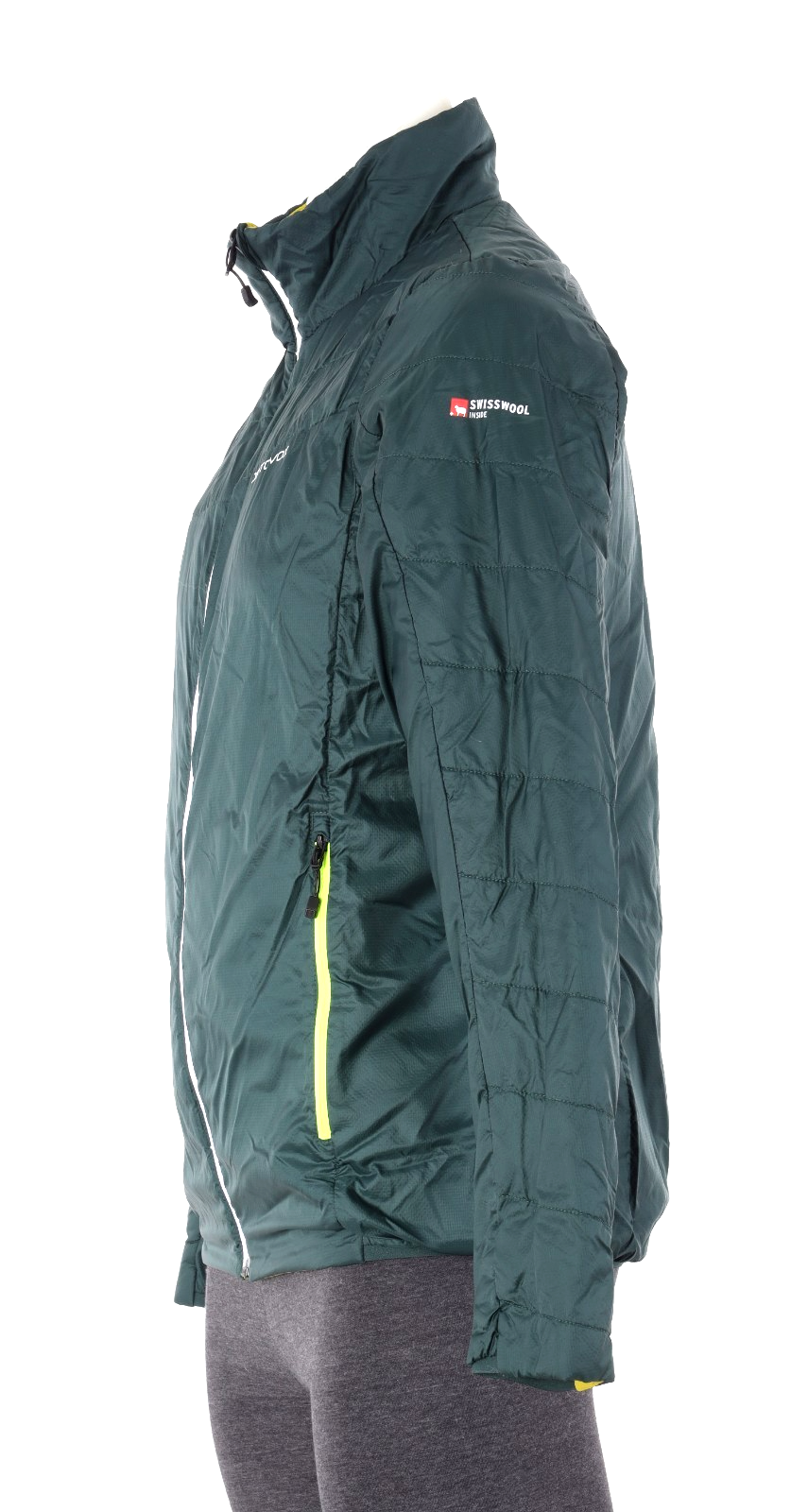 Ortovox SwissWool Piz Boval Jacket Men MEDIUM Green Ski Tour Alpine Winter Snow