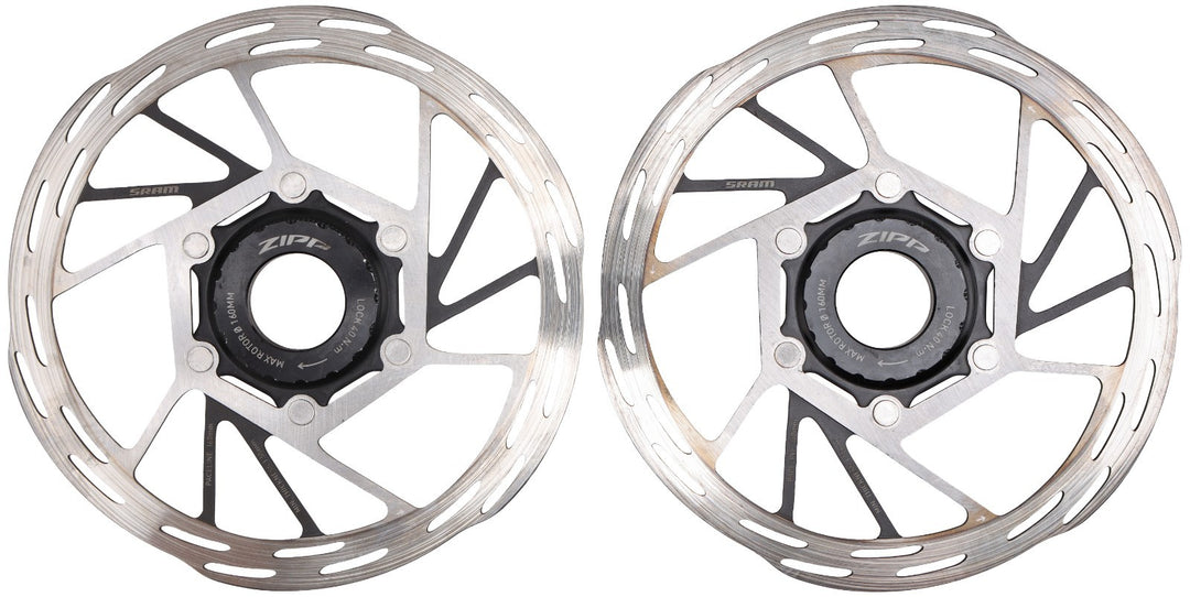 SRAM Paceline Road Bike Center Lock Disc Brake Rotors 160mm Rounded PAIR Gravel