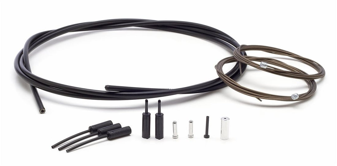 Shimano Road Shift Cable Set Front And Rear Cable BLACK Gravel CX Tri TT