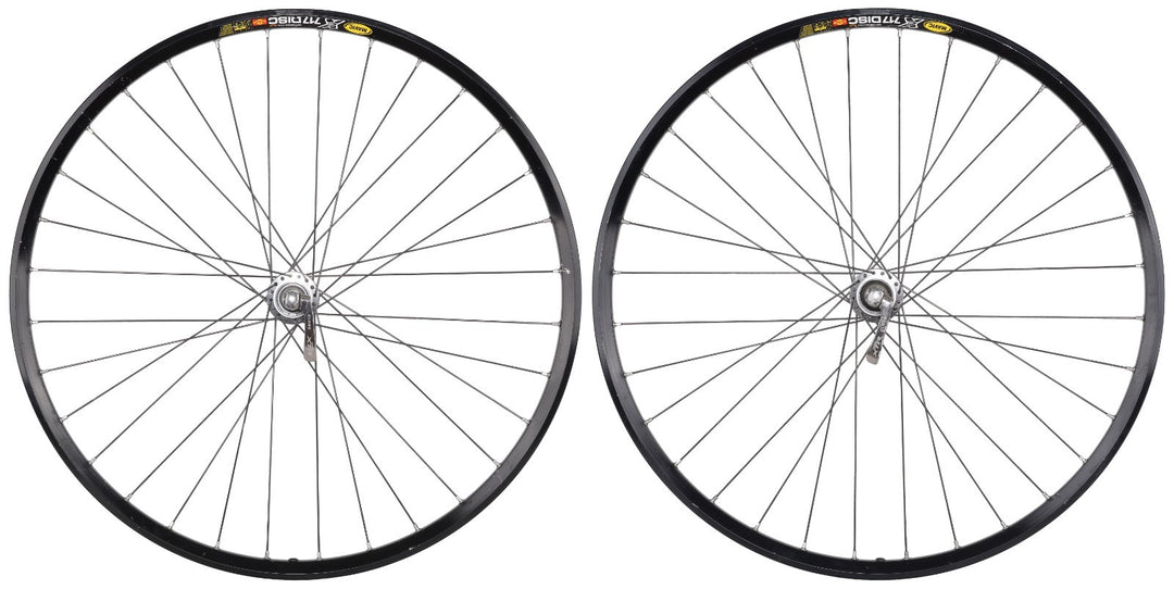 Mavic X717 Disc 26" XTR M965 Alloy Clincher Mtn Bike Wheelset Shimano 9/10 Sp QR