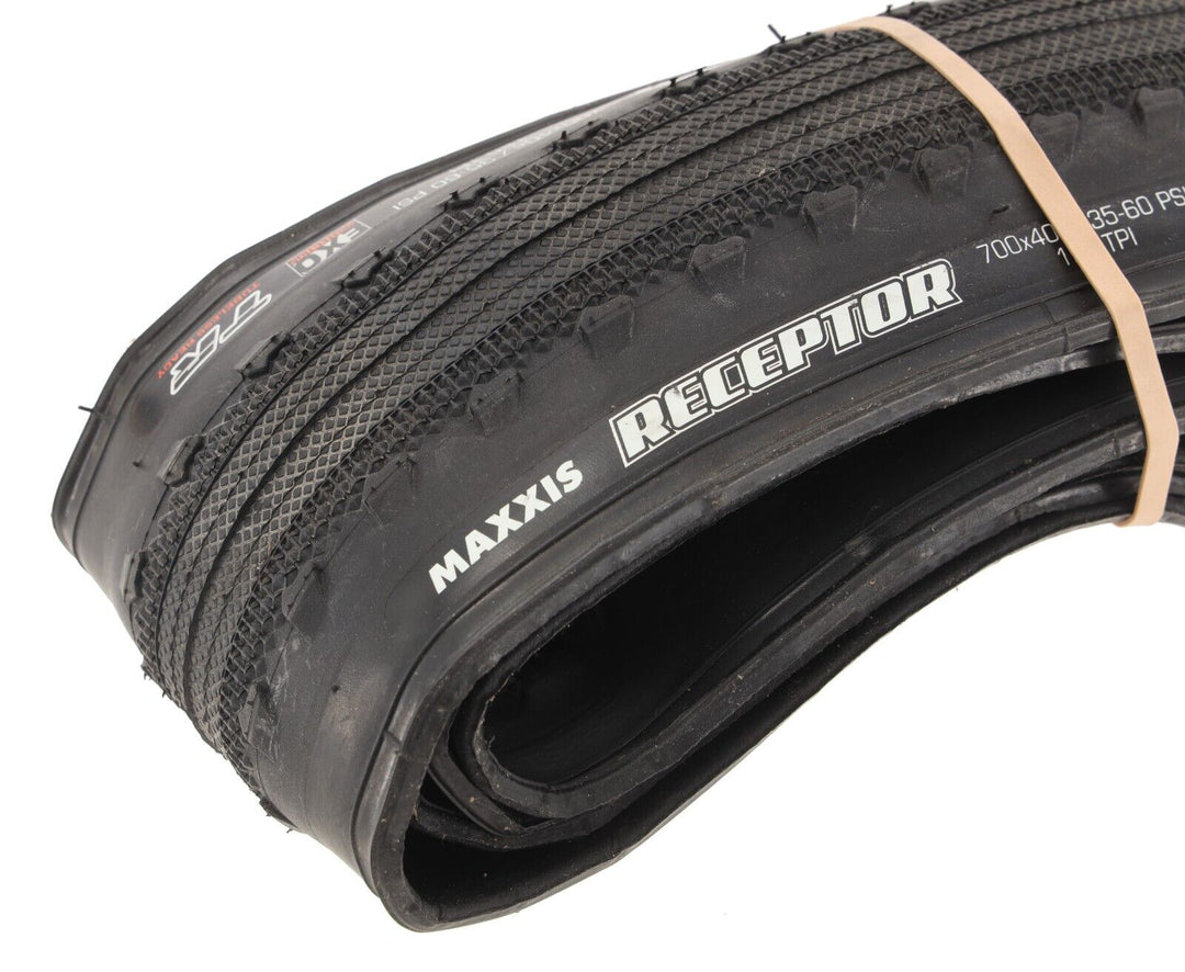 Maxxis Receptor Tubeless Gravel Bike Tire 700 x 40c EXO 120 TPI TR Cycling Race