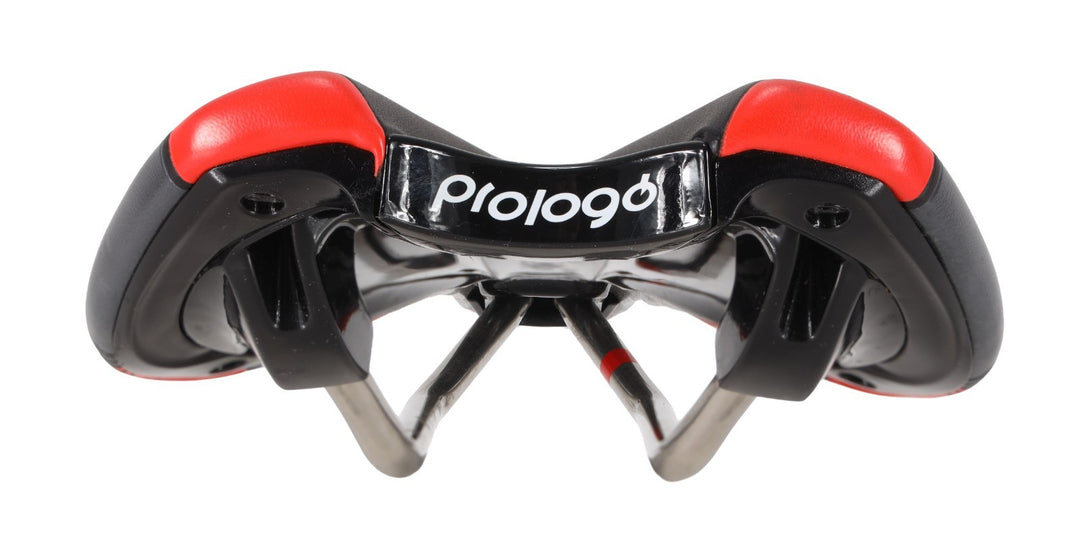 Prologo Nago Evo Road Bike Saddle 133mm Tirox 7 x 7mm Alloy Triathlon BLACK RED