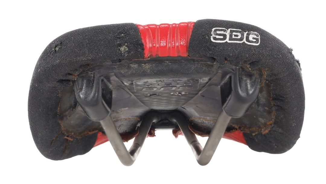 SDG Ventura Comp Ti Mountain Bike Saddle 7 x 7 Ti Rail RED BMX Vintage