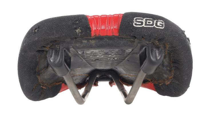 SDG Ventura Comp Ti Mountain Bike Saddle 7 x 7 Ti Rail RED BMX Vintage