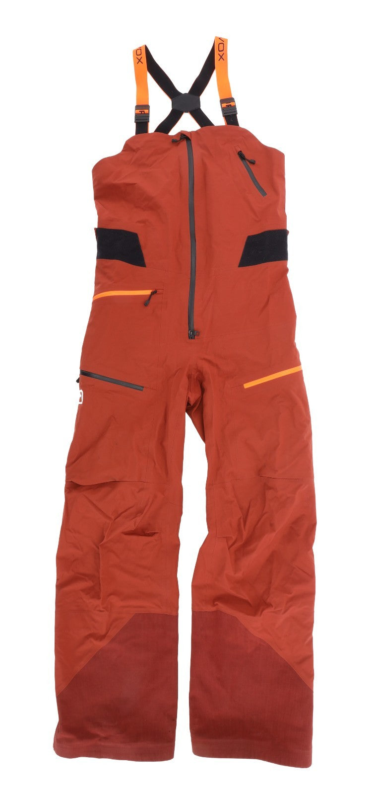Ortovox 3L Deep Shell Bib Pants Men MEDIUM Red Hardshell Skiing Snowboarding