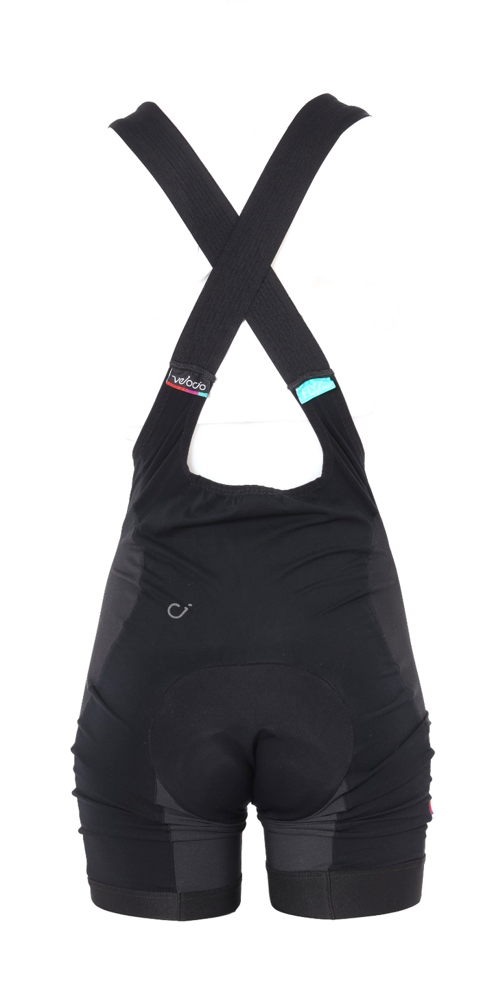 Velocio LUXE Cycling Bib Short Women SMALL Black/Purple Road Bike Gravel Cycling