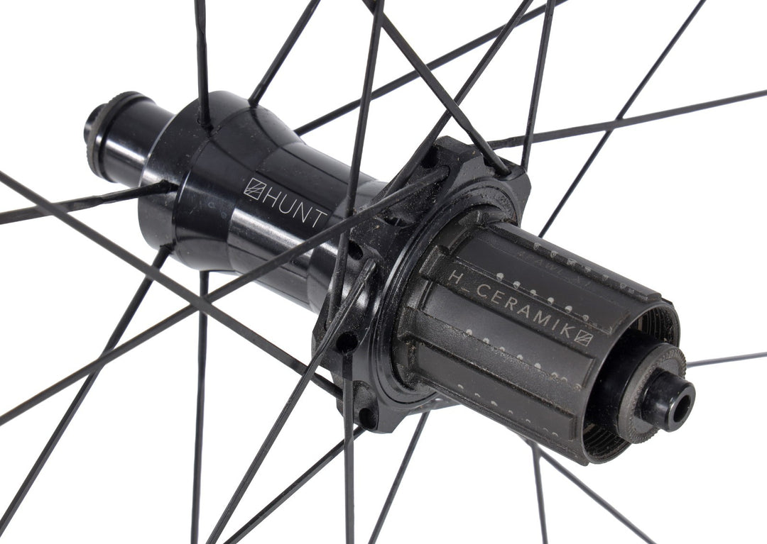 HUNT Race Aero Wide Alloy Road Wheelset Tubeless Shimano 11s 700c QR Rim Brake