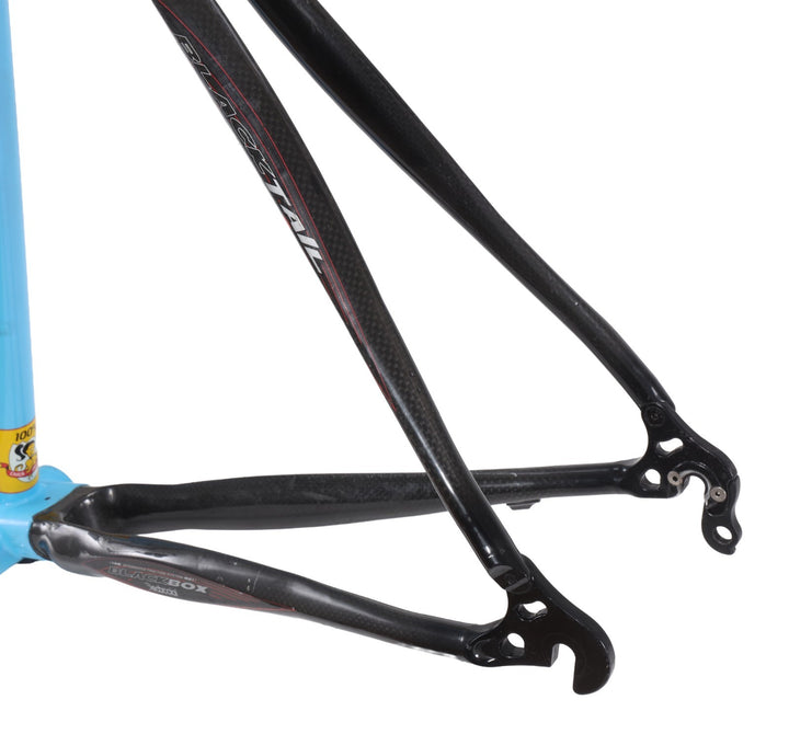 Bianchi Virata Steel Road Bike Frameset 55cm Blue 700c Easton Carbon Rear 2004