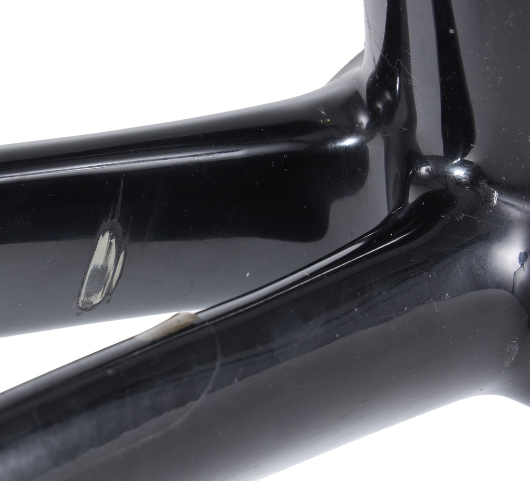 Passoni Nero XL Carbon Ti Road Bike Frameset 56cm WHITE/BLACK 700c QR Italy