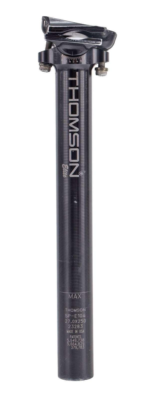 Thomson Elite Alloy Road Bike Seatpost 27.0 x 250mm 0 SB 7x 7mm SP-E104