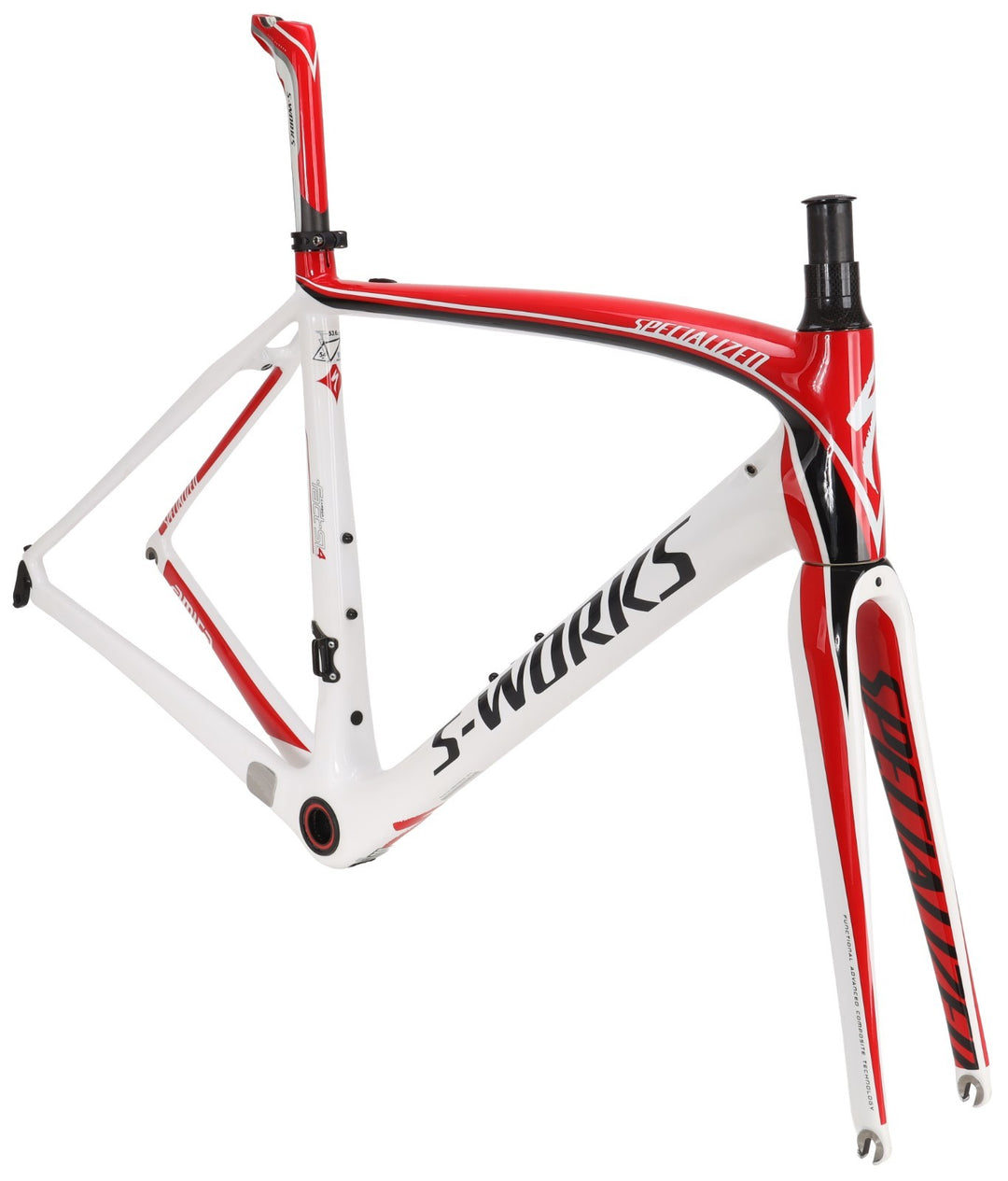 Specialized S-Works Amira SL4 Carbon Road Bike Frameset 54cm WHITE 700c QR 2012