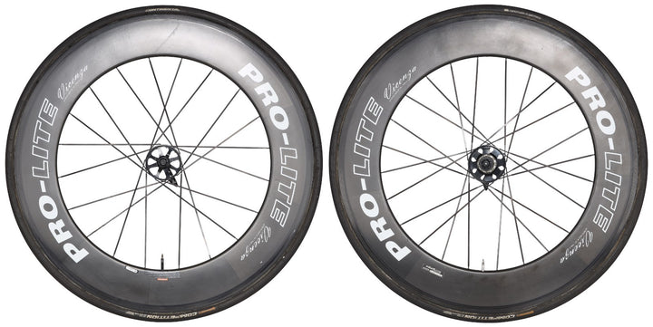 Pro-Lite Vicenza Carbon Tubular Road Bike Wheelset 700c 11 Spd QR Rim w/ Tires