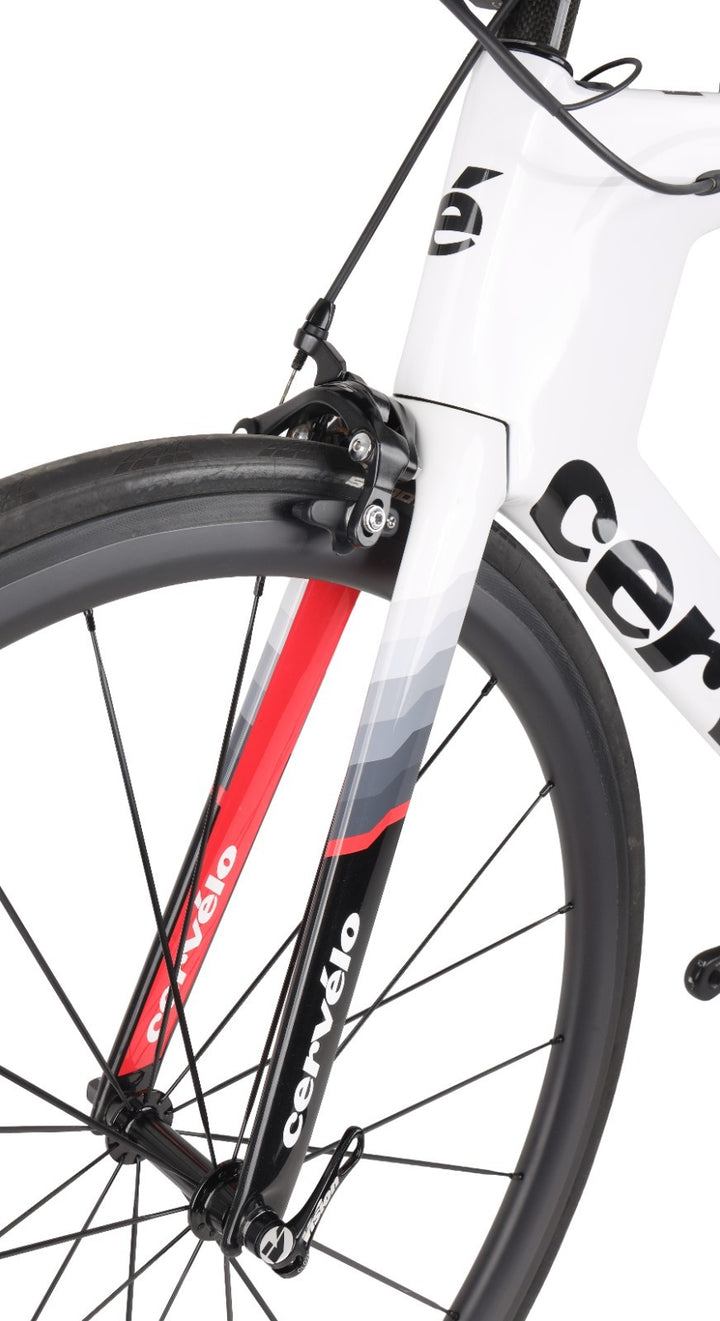 Cervelo P2 Carbon Triathlon Bike 58cm WHITE 2x 11s Power Ultegra Di2 Rim QR 2017