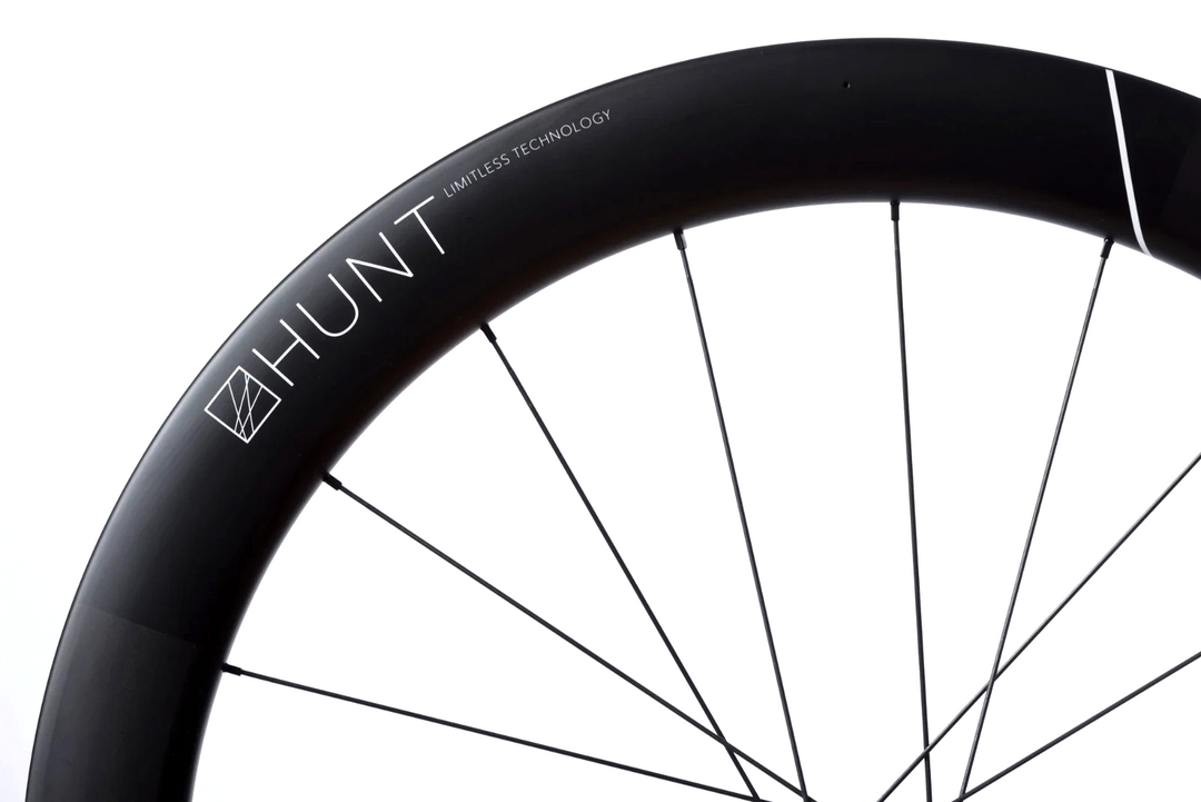 HUNT 60 Limitless Carbon CL Disc Tubeless Aero 12x 100 Road FRONT Wheel 700c EZO