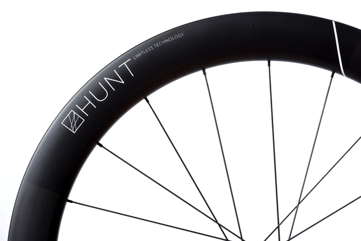 HUNT 60 Limitless Carbon CL Disc Tubeless Aero 12x 100 Road FRONT Wheel 700c EZO