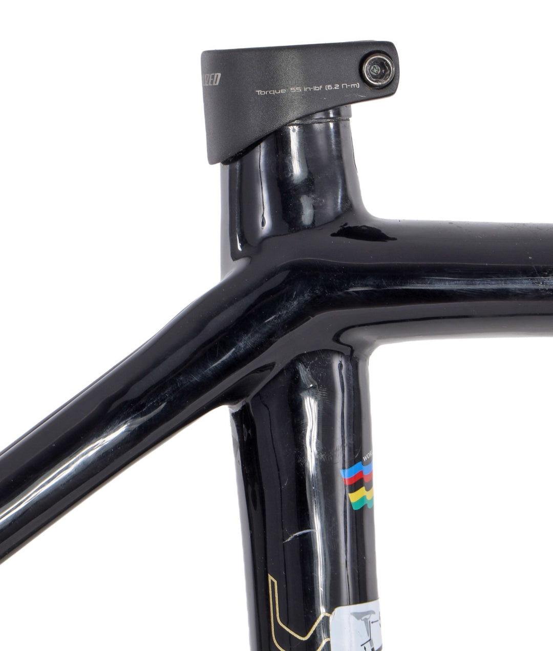 Specialized Tarmac Pro Carbon Road Bike Frameset 52cm Raw Gold 700c QR Rim 2008