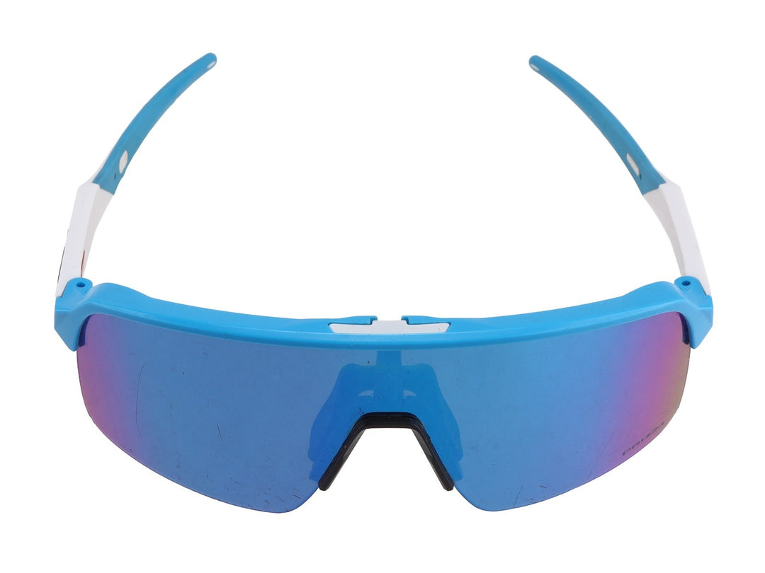 Oakley Sutro Lite Cycling Sunglasses Matte White Prizm Sapphire Lens OO9463-6639