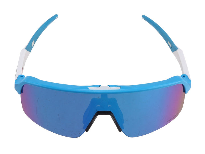 Oakley Sutro Lite Cycling Sunglasses Matte White Prizm Sapphire Lens OO9463-6639