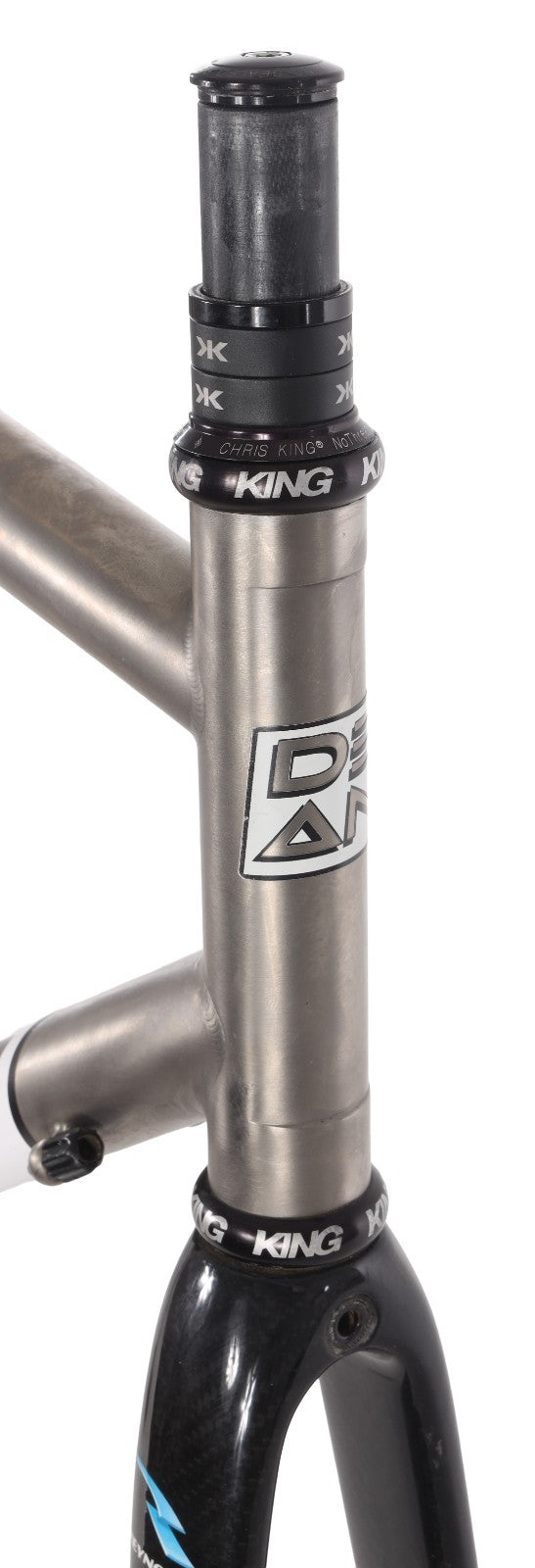 DEAN Bikes El Diente Titanium Road Frameset 56cm Carbon Fork QR Rim Brake USA