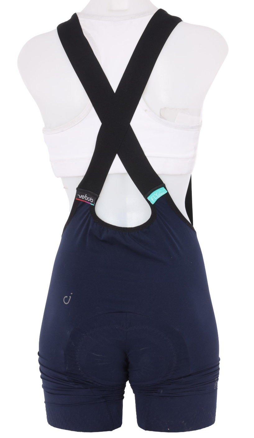 Velocio Luxe Cycling Bib Short Women SMALL Navy Road Bike Gravel Cycling