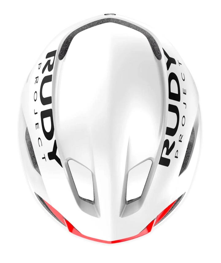 Rudy Project Nytron Road Bike Cycling Helmet LARGE 59-61cm MATTE WHITE/RED