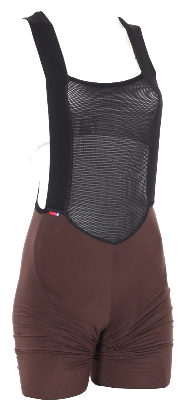 Velocio LUXE Cycling Bib Short Women SMALL Brown Road Bike Gravel Cycling