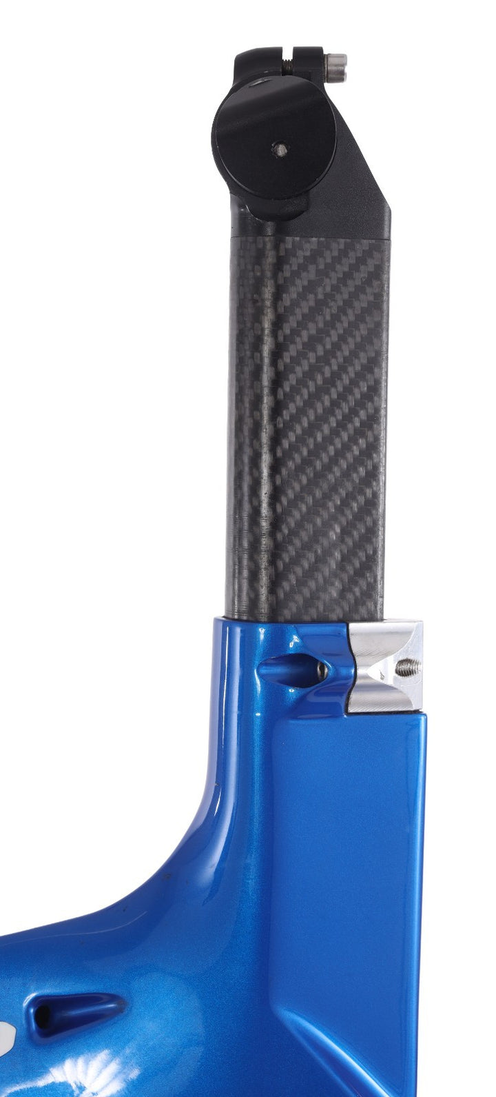 Guru Crono Carbon Triathlon TT Bike Frameset QR Rim Brake 54cm Silver/Blue 700c