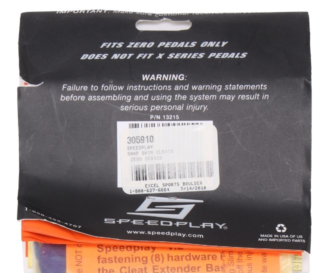 Speedplay Zero V.2 Clipless Road Bike Pedal Cleats 1 PAIR NEW-in-Package