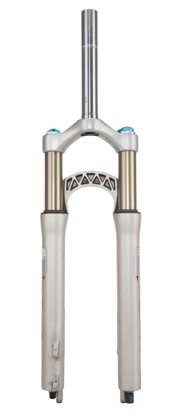 Fox Factory F100 RLT 32 Disc Mountain Bike Fork 26" 100mm w/ Lockout SILVER QR