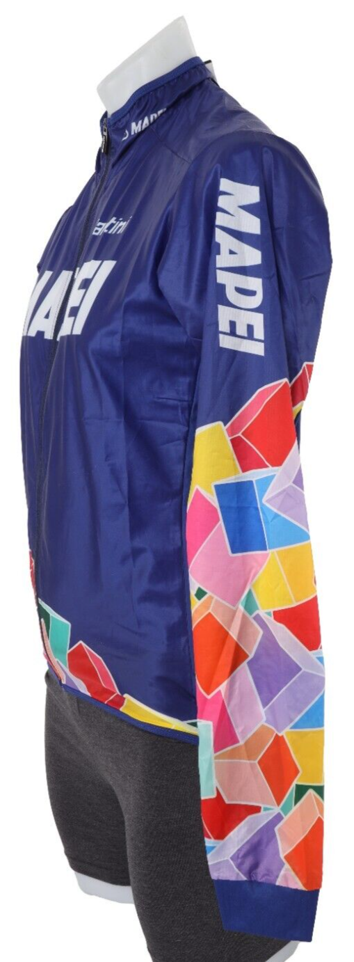 Santini Mapei Short Sleeve Cycling Kit Men LARGE Road Bike Jacket Socks Bundle