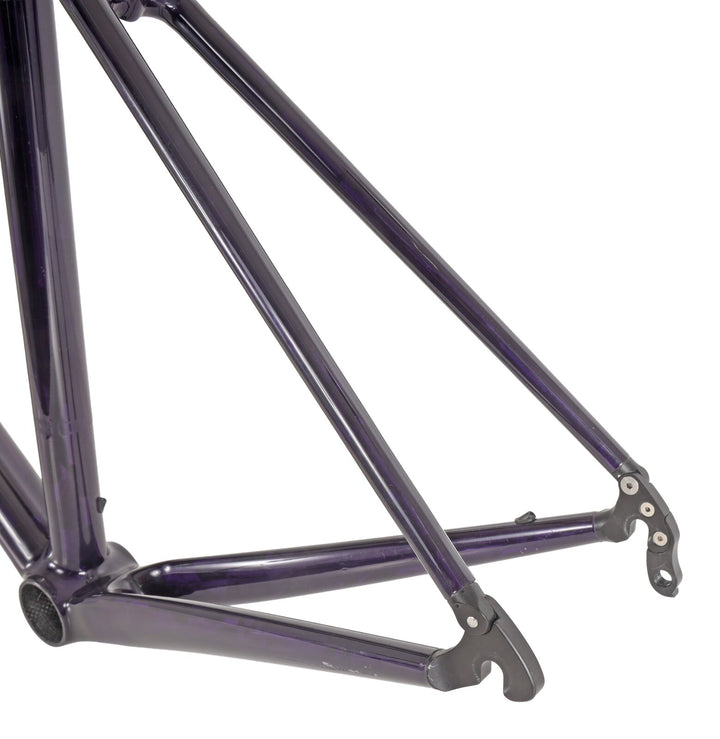 Crumpton Carbon Road Bike Frameset 49cm Custom Purple Rim Brake QR Race Di2 2015