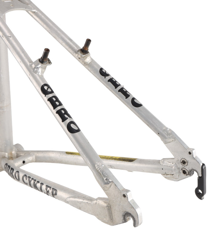 GT Avalanche Alloy 26" MTB Frameset LG Silver Rim Brake Triple Triangle '90s