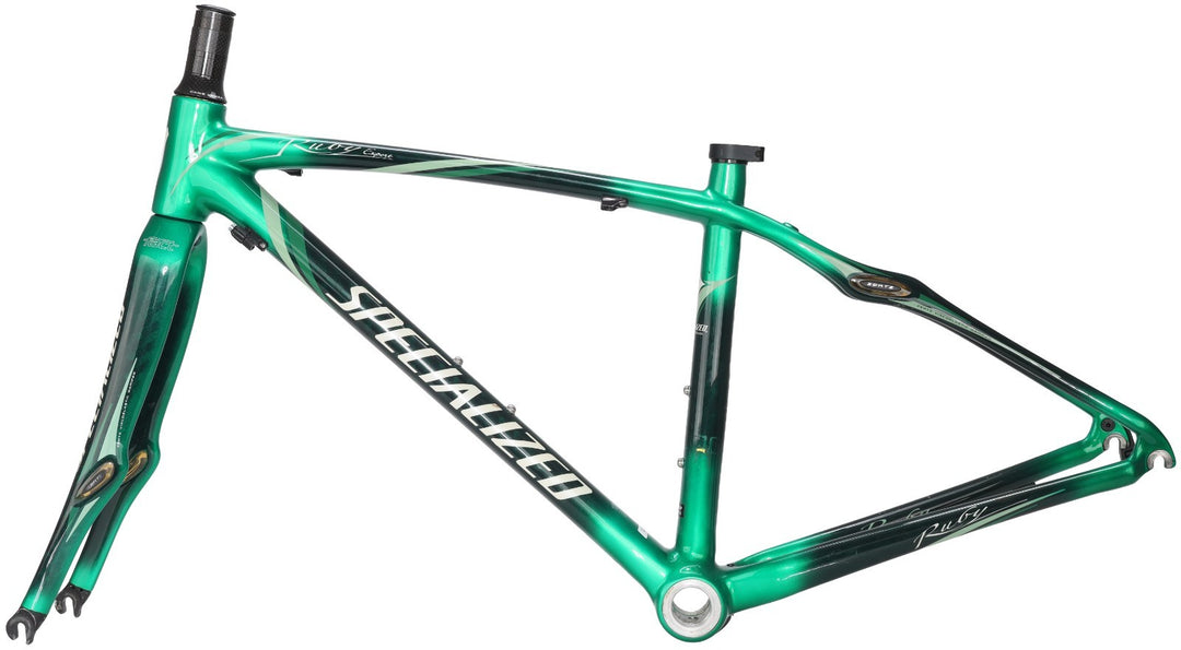 Specialized Ruby Expert Women Carbon Road Bike Frameset 44cm GREEN 700c QR 2009