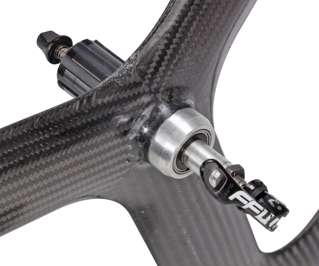HED 3C Carbon Tri Spoke Clincher Road Bike REAR Wheel 700c 10 Sp QR Rim Brake TT