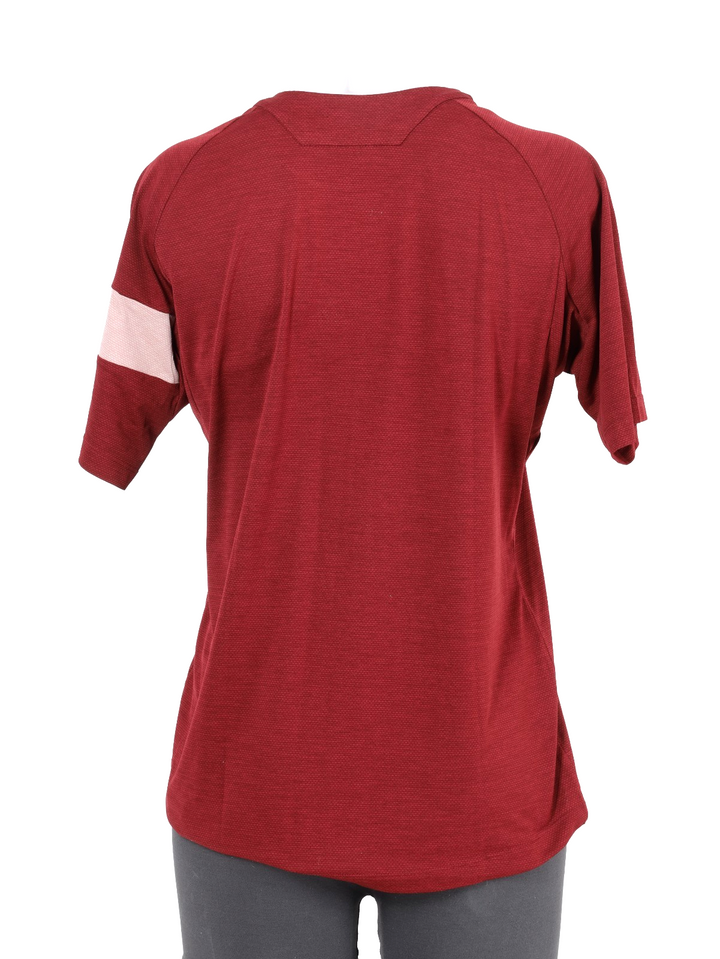 Rapha Trail Technical Short Sleeve Mountain Bike Jersey Women MEDIUM Red