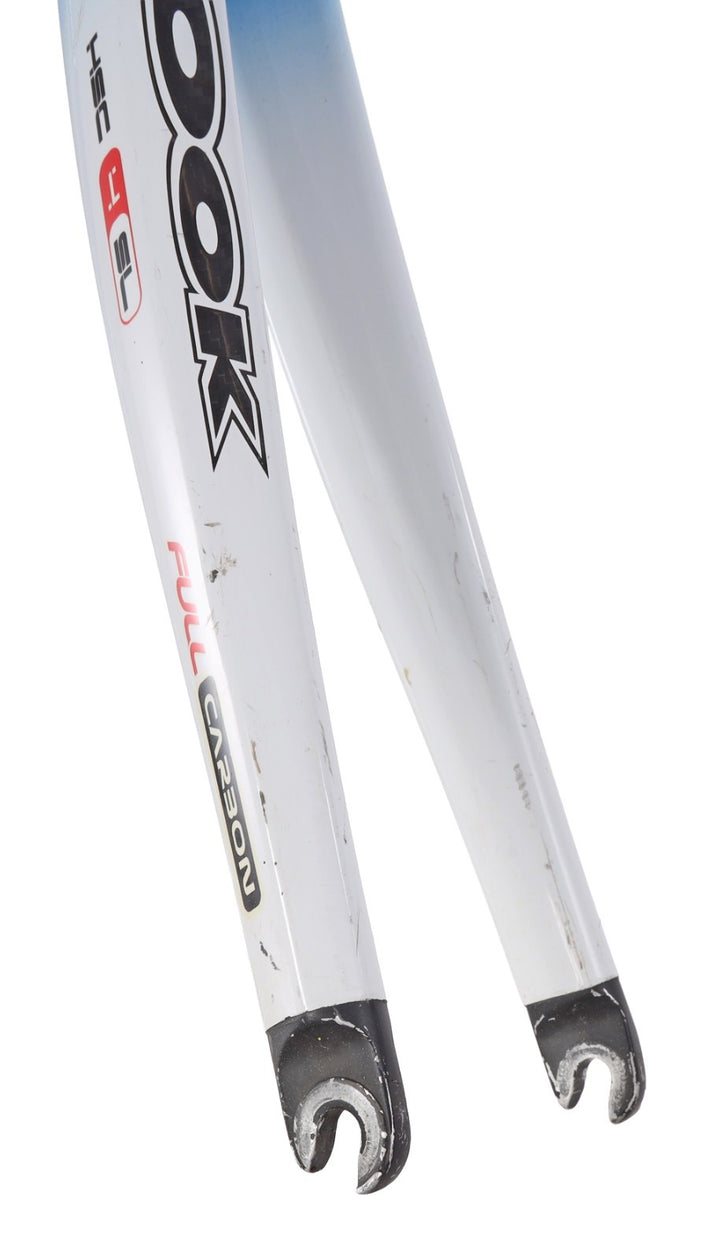 LOOK KG486 Carbon Road Race Bike Frameset White/Blue QR Rim Brake 55cm 700c 2004