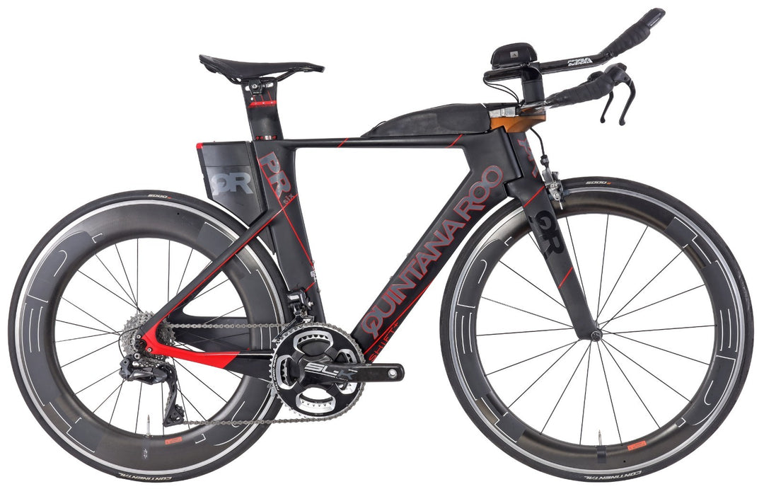 Quintana Roo PRsix Di2 2x11s Carbon Triathlon Bike 52cm Ultegra HED Jet 6/9 2016