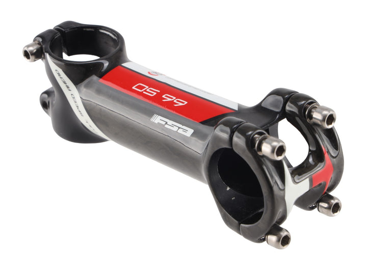 FSA OS-99 CSI Carbon Alloy Road Gravel Bike Stem 31.8 x 110mm 6º BLACK Ti Bolts
