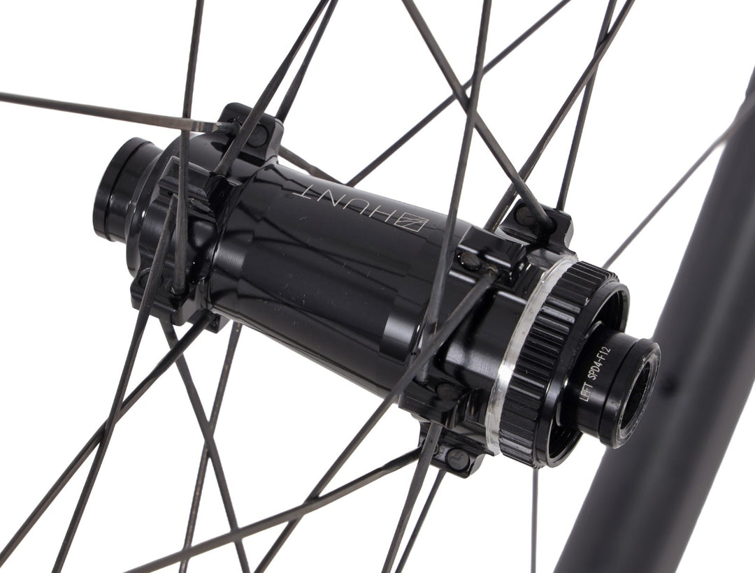 HUNT 40 Carbon Aero Tubeless FRONT Wheel CL Disc 12x 100mm 700c Road Bike Gravel