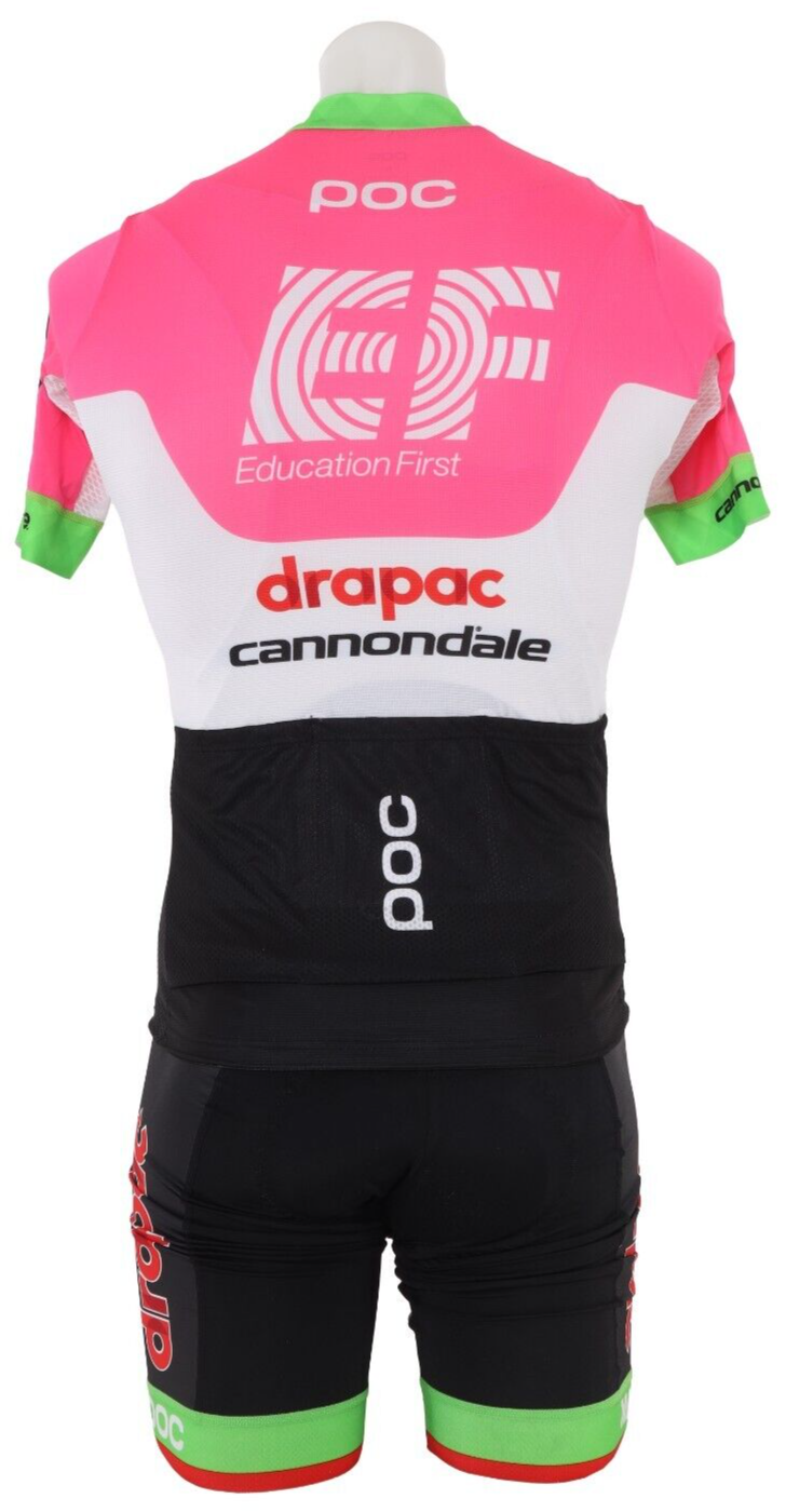 POC EF Education First Drapac Pro Cycling Short Sleeve Kit Men SIZE 3/4 + Jacket