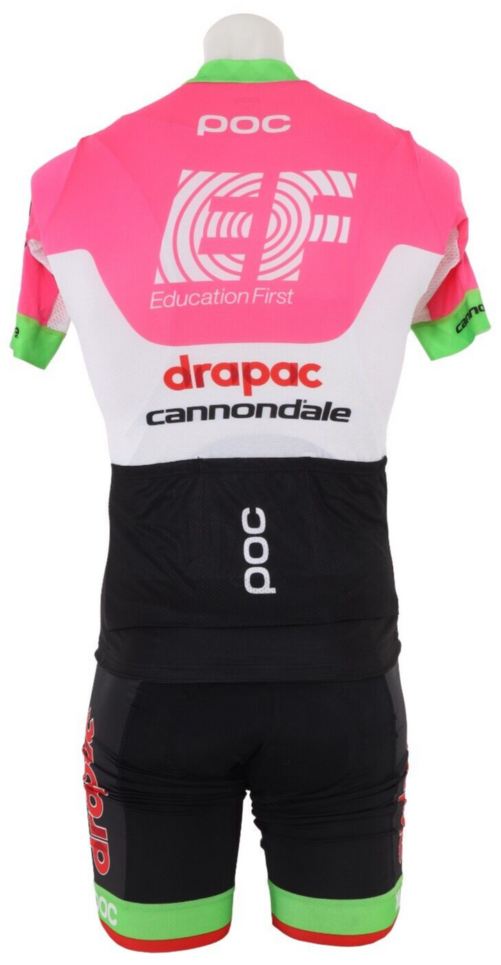 POC EF Education First Drapac Pro Cycling Short Sleeve Kit Men SIZE 3/4 + Jacket