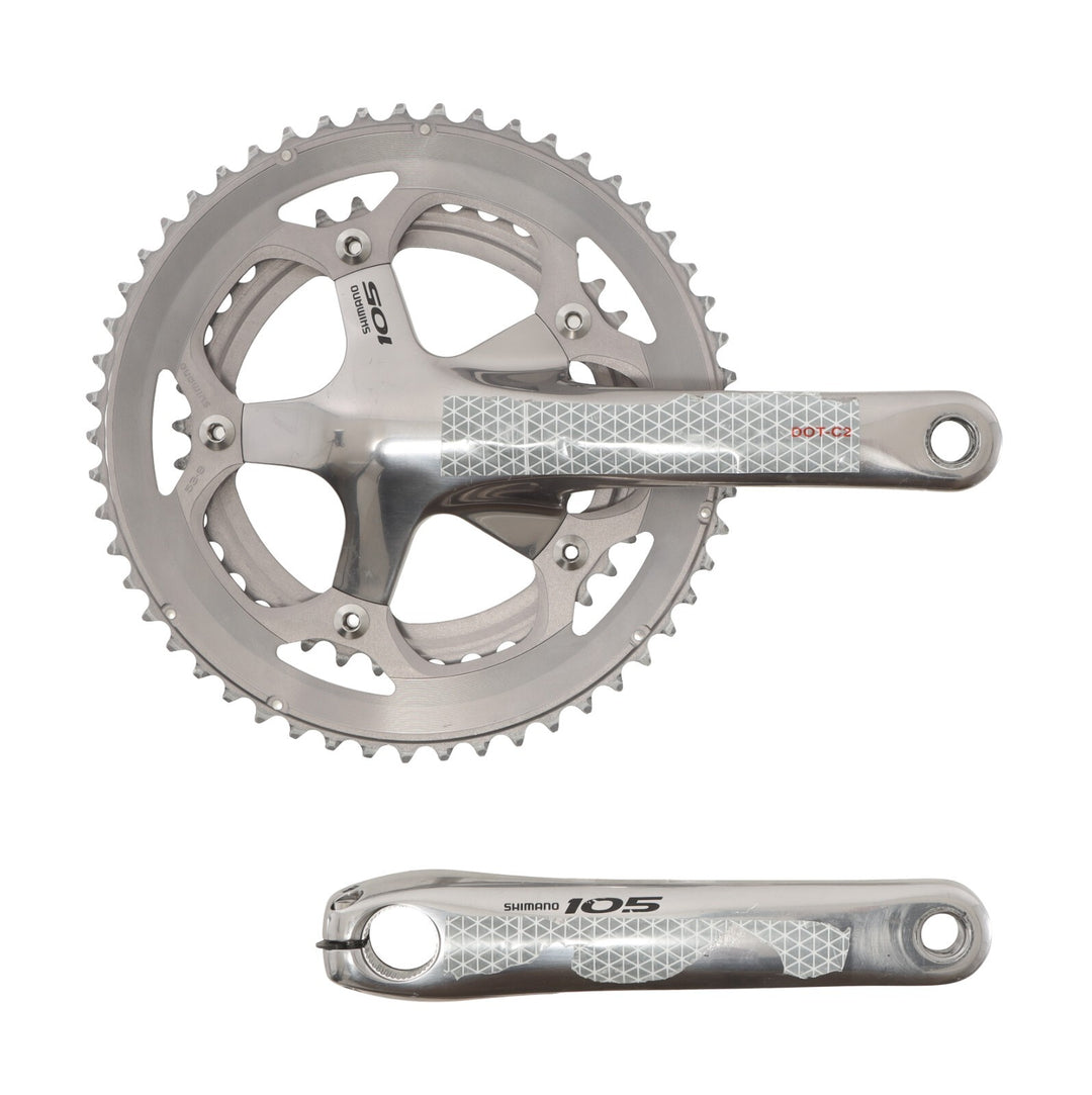 Shimano 105 FC-5600 2x 10s Crankset 175mm 52/39T Road Bike 5 Bolt 130 BCD Silver