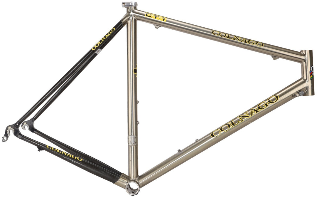 Colnago CT1 Titanium Carbon Road Bike Frameset 56cm QR 700c Vintage Italy 90's