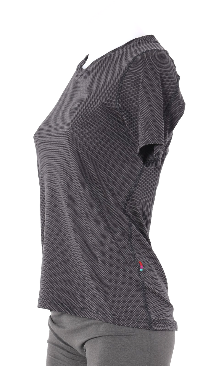 Velocio Mesh Mid-Weight SS Base Layer Women Crew SMALL Grey Road Gravel CX