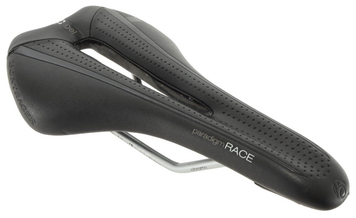 Bontrager Paradigm Race Gel Road Bike Saddle 138mm BLACK 7x 7mm CrMo Rail Gravel