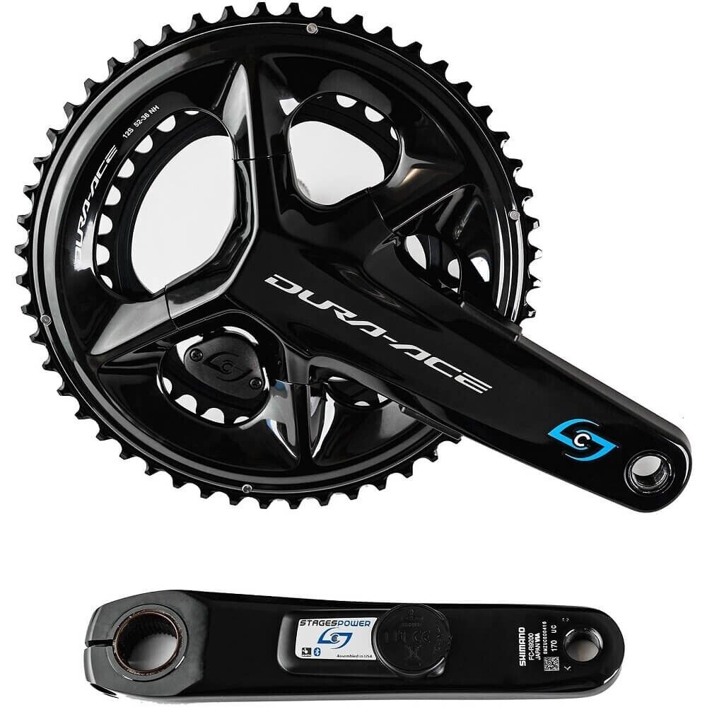 Shimano Dura-Ace FC-R9200 2x 12s Stages Dual Power Meter Crankset 165mm 52/36T